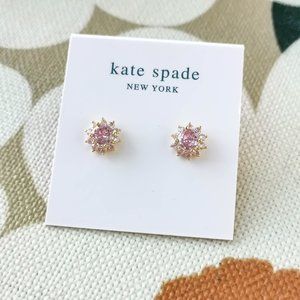 Kate Spade | Sunny Stone Halo | Gold Stud Earrings